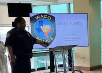 Chief Victorian gave an inspirational speech today at the Baylor Club for an International Women’s Day Luncheon