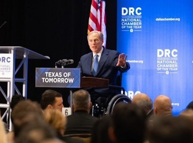 Governor Abbott outlined his legislative priorities at a Dallas Regional Chamber luncheon