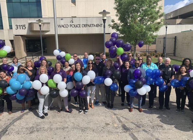 Members of the Waco Police Department gathered this morning in front of the Waco Police Tower in honor of National Crime Victims’ Rights Week