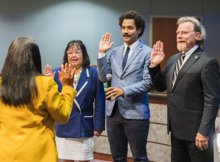 Council members sworn in for a two-year term, officials say