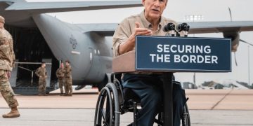 Gov. Abbott announced the deployment of the new Texas Tactical Border Force to the Texas-Mexico border to respond to the growing border crisis at Austin Bergstrom International Airport