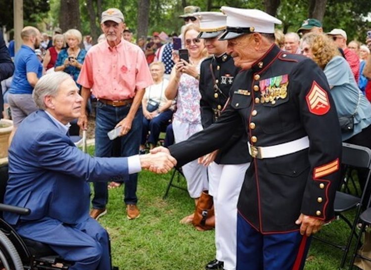 Gov. Abbott honored the men and women of the U.S. Armed Forces who made the ultimate sacrifice to our nation during the Memorial Day ceremony at the Georgetown-Williamson County Veterans Memorial Plaza