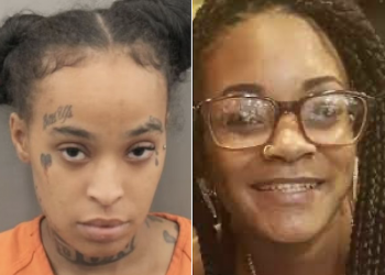Woman killed mother and covered her with blanket before leaving the victim’s 7-year-old daughter with her body for hours because she thought the woman was flirting with her boyfriend; charged
