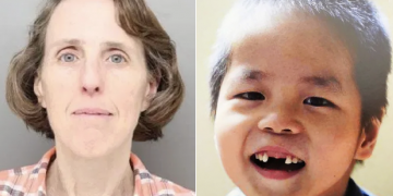 Mother starved her special needs adopted 8-year-old son for days before she got angry that the child soiled himself and slammed his head into the floor, the boy’s dad was aware of the life-threatening injuries, but refused to seek medical assistance; sentenced