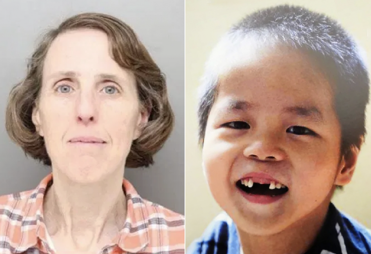 Mother starved her special needs adopted 8-year-old son for days before she got angry that the child soiled himself and slammed his head into the floor, the boy’s dad was aware of the life-threatening injuries, but refused to seek medical assistance; sentenced