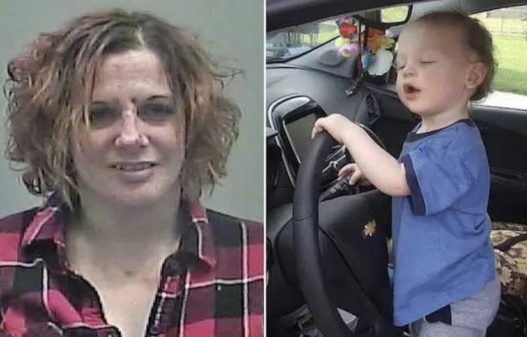 Mom, who has a history of drug use, left her baby buckIed in car seat in hot vehicIe for nearIy 9 hours while she went trash picking and even left the child when she arrived home and went to sIeep resulting in the baby’s death; sentenced