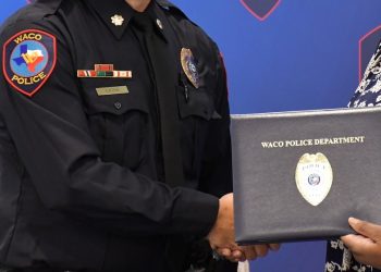 The Waco Police Department proudly introduced Commander Eaton