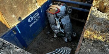 Texas Woman Survives Dramatic Crash into 40-Foot Trench at Construction Site