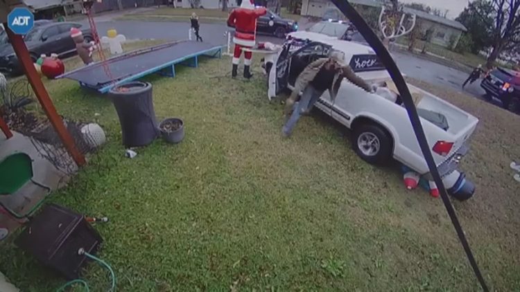 Man Arrested After Leading Authorities on Pursuit in Stolen Vehicle, Crashes Into Local Resident’s Yard