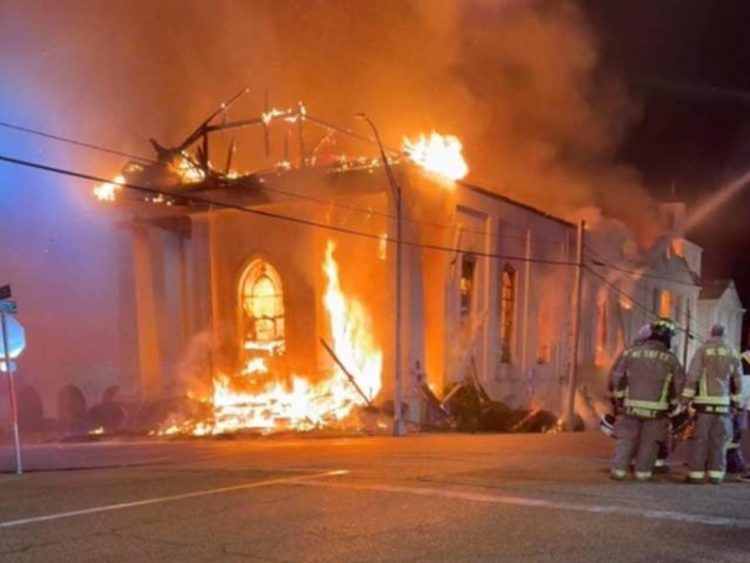 Investigation Underway into Destructive Fire at Historic Marshall Church