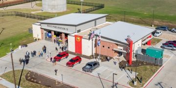 Waco Fire Department celebrates the grand opening of Fire Station #15 with ribbon cutting, fire engine push-in ceremony, and community event