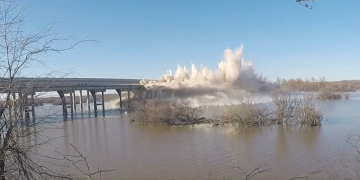 Old bridge over Wright Patman Lake demolished, new bridge improves safety and water flow