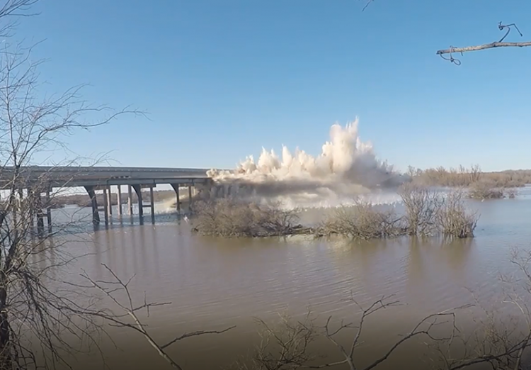 Old bridge over Wright Patman Lake demolished, new bridge improves safety and water flow