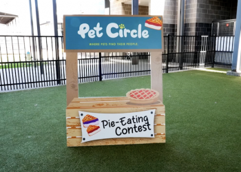 City of Waco celebrated Pi Day in a fun and unique way with the Pet Circle Pie Eating Contest