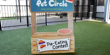 City of Waco celebrated Pi Day in a fun and unique way with the Pet Circle Pie Eating Contest
