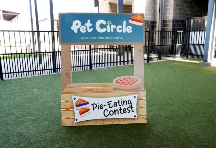 City of Waco celebrated Pi Day in a fun and unique way with the Pet Circle Pie Eating Contest