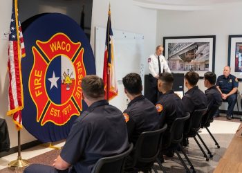 Waco Fire Department celebrates badge pinning for new recruits