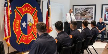 Waco Fire Department celebrates badge pinning for new recruits