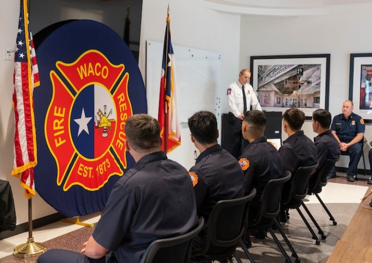 Waco Fire Department celebrates badge pinning for new recruits