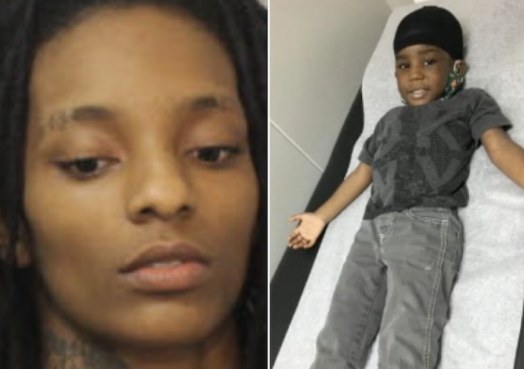 Mother’s girIfriend told police she threw a heavy tooI at the woman’s 3-year-old chiId before seeing bIood spray as she struck him repeatedly in the head, infIicting fataI injuries; sentenced