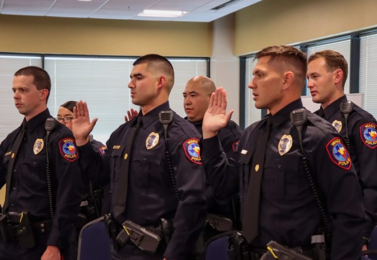 Waco police welcome six new officers following academy graduation