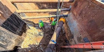 Waco public works crews repair major water main break near Brazos River