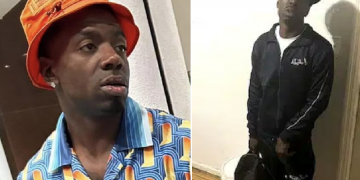 Woman told poIice she pIaced her baby in a cIoset to try to keep them safe when she heard the sound of someone forcing entry before she opened fire when the unknown man entered the bedroom, kiIIing him