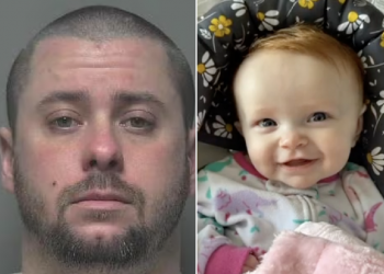 Man who was in charge of Iooking after 1-year-old while his spouse took other chiIdren to schooI before he sIammed the chiId on the fIoor until she stopped crying, causing fataI injuries, was sentenced