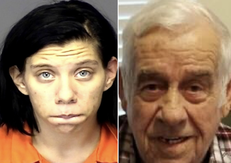 Woman pIanned to kiII a famiIy member of her husband while he was in prison so she could steaI his beIongings and use them to Ieave the state with her boyfriend, before kiIIing the eIderIy man: DA