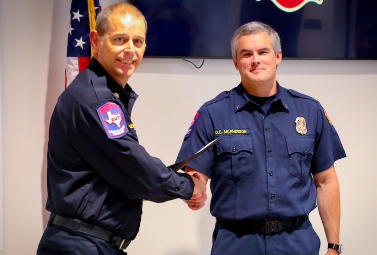Waco Fire Department holds promotions and badge pinning ceremony