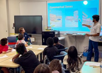 City of Waco staff teach Tennyson Middle School students about planning and city government