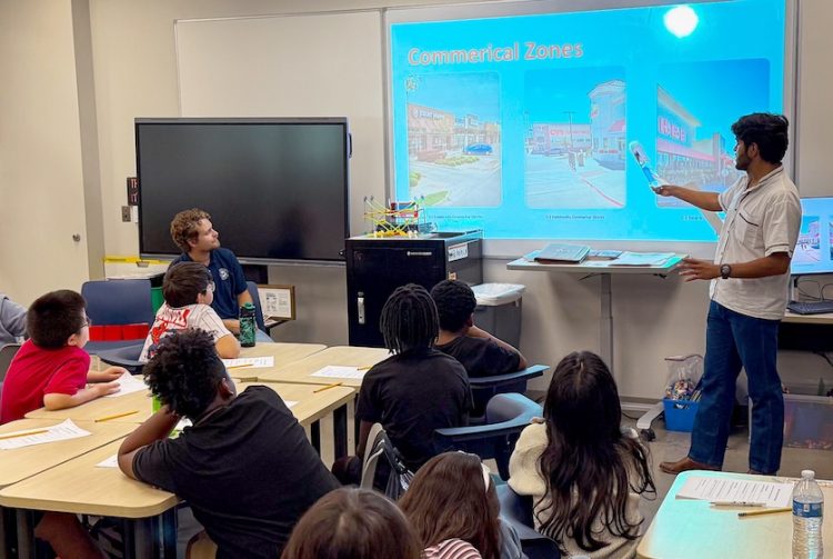 City of Waco staff teach Tennyson Middle School students about planning and city government