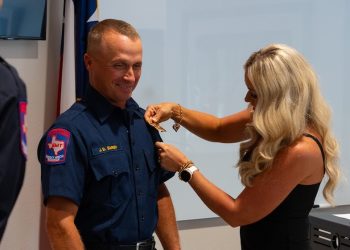 Waco Fire Department held badge pinning ceremony for recent promotions