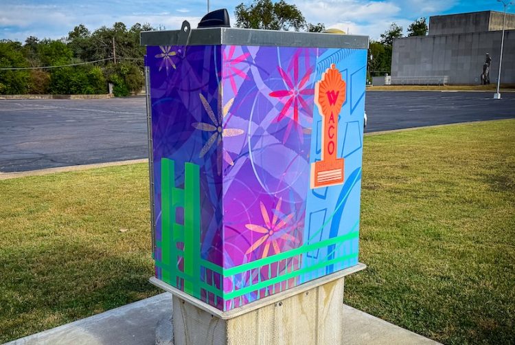 Waco showcases local art on utility boxes along Waco Drive