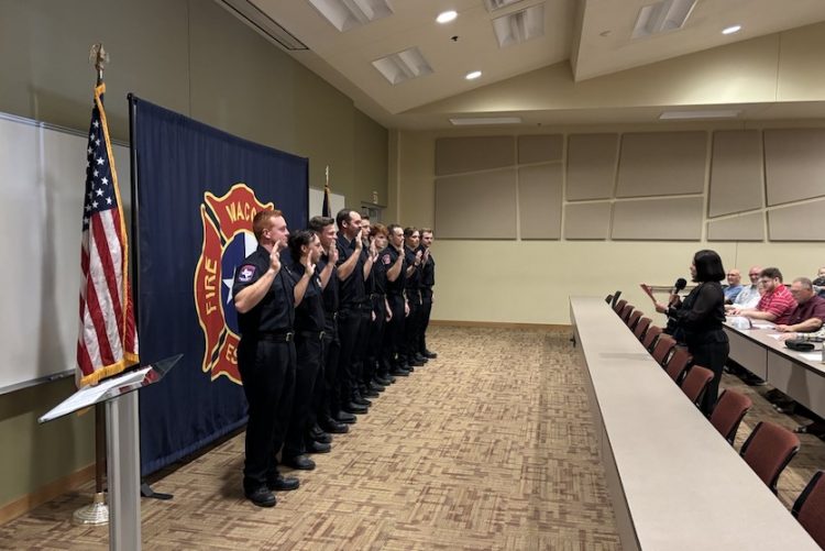 Waco Fire Department swears in nine new firefighters for Class 25-2