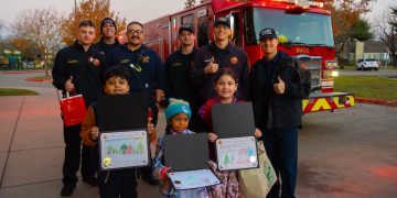 Waco Fire Department partners with Dean Highland Elementary for Christmas card design