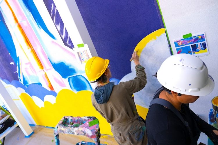 Waco STEAM Center murals in progress ahead of January ribbon cutting