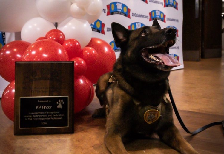 Waco Police Department honors K9 Andor as Officer of the Year