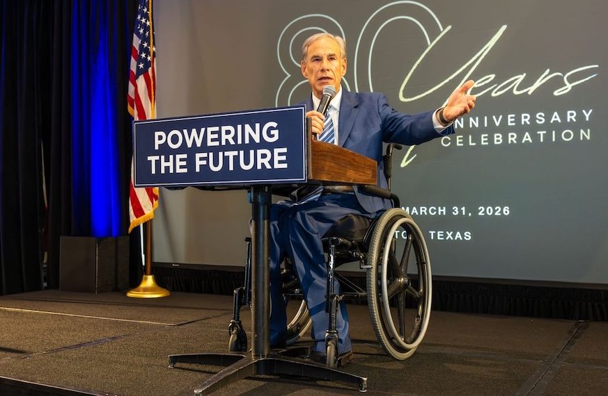 Governor Greg Abbott says Texas oil and gas industry powers the state’s economy, builds schools, funds roads, and secures energy independence