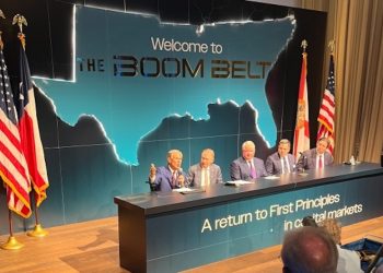 Governor Abbott participates in press conference hosted by Texas Stock Exchange, highlighting Texas and Southeast Boom Belt as drivers of American prosperity