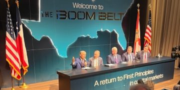 Governor Abbott participates in press conference hosted by Texas Stock Exchange, highlighting Texas and Southeast Boom Belt as drivers of American prosperity
