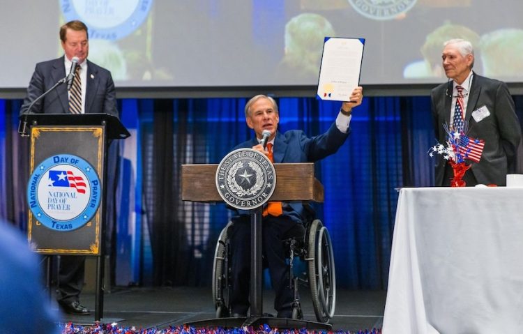Governor Greg Abbott marks National Day of Prayer, calls on Texans to remain faithful and united