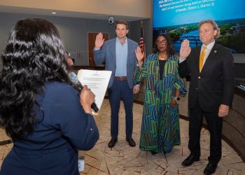 City of Waco welcomed returning and newly elected council members during City Council meeting