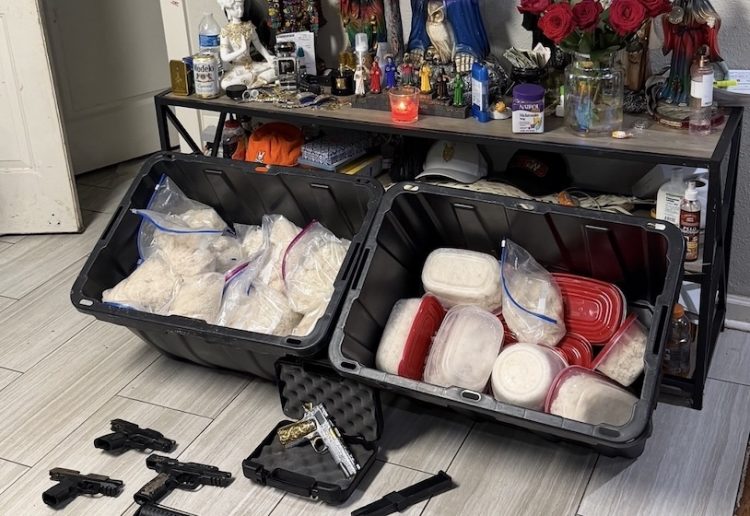Authorities arrest suspect in drug trafficking case, recover 38 kilos of meth and multiple firearms during major Houston operation
