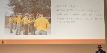 HFD’s Wildland Fire Coordinator presents on wildfire risk reduction at Texas Emergency Management Conference