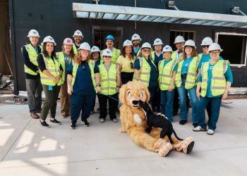 Waco officials mark milestone in new Pet Circle veterinary clinic construction with plaque signing ceremony